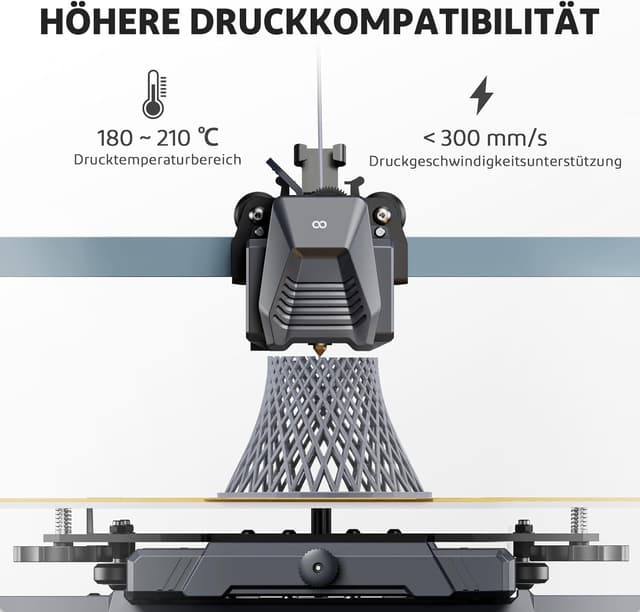 Detalle 2 de ELEGOO PLA PRO Filament 1,75 mm Schwarz (4 kg) – Maßgenauigkeit +/- 0,02 mm