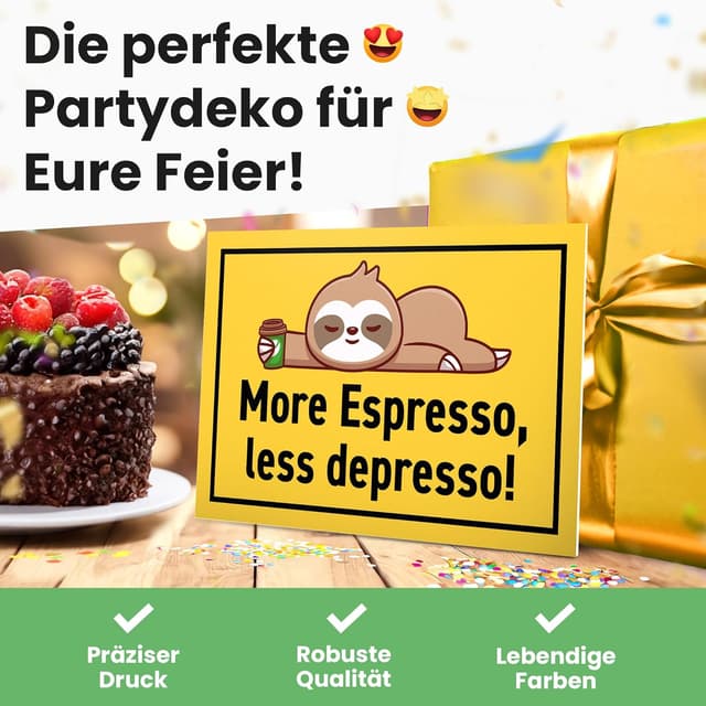 Thumbnail 3 de DankeDir More Espresso Schild 30 x 20 cm