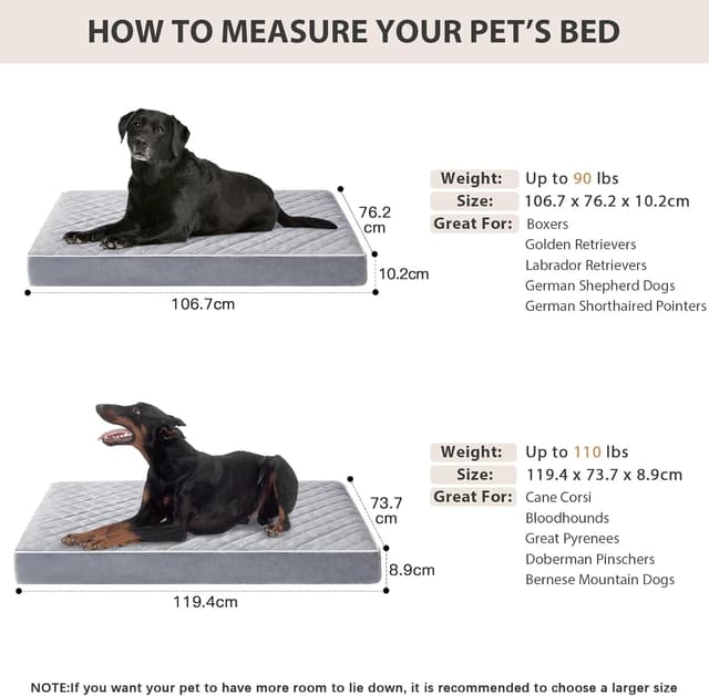 Detalle 1 de Quilmfoam Quilmfoam Orthopaedic Dog Bed 42 x 30 x 4in