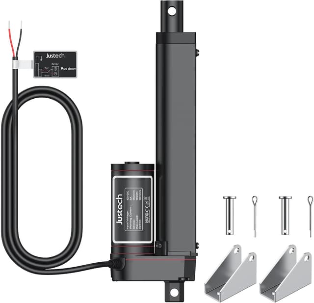 Detalle de Justech Linearmotor (Schwarz) for linear actuator builds – 12V DC, 1500N load