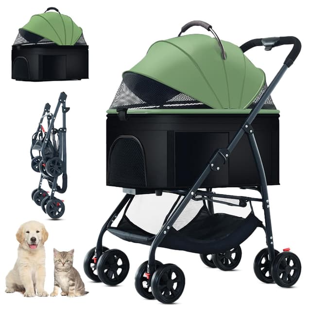 Detalle de ZHUOKECE 3-in-1 Dog Stroller 55lbs 🚶♀