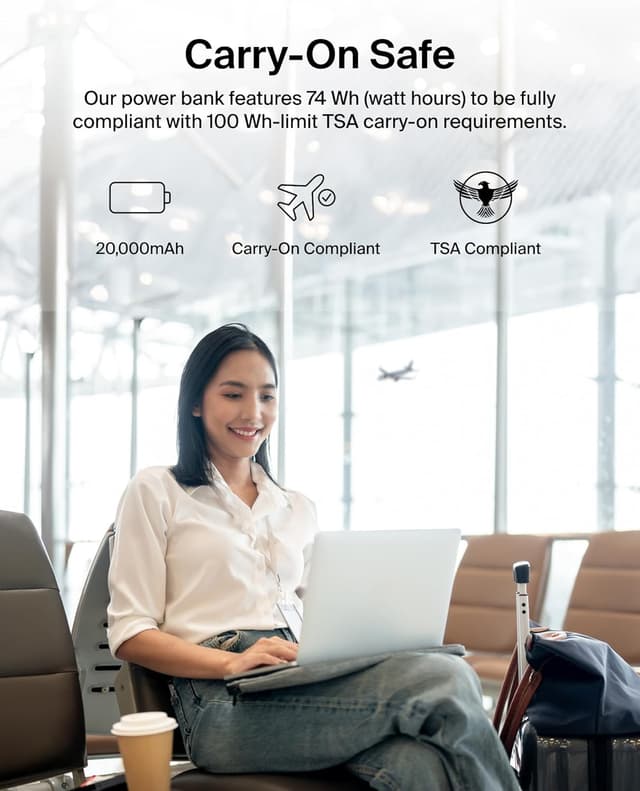 Thumbnail 6 de Belkin Portable Charger 20,000mAh PD 30W power bank