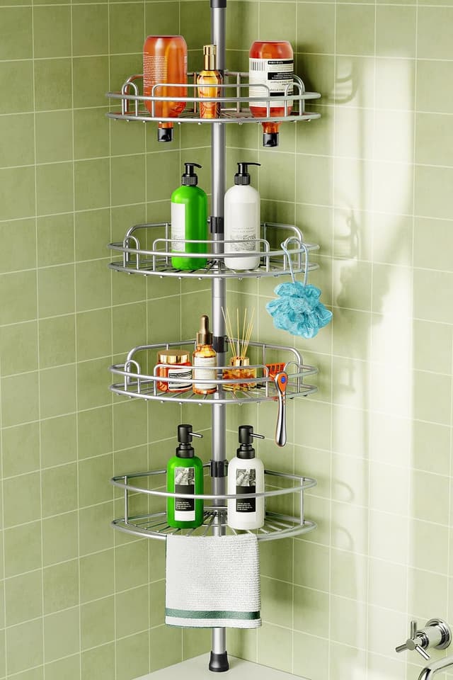 Detalle de HAMITOR Shower Corner Caddy 120-307 cm