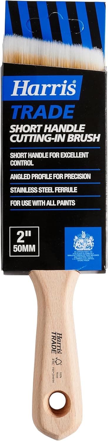 Detalle 2 de Harris Trade Short Handle Cutting-In Brush 2" for precise edge painting