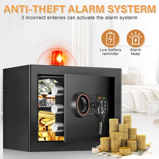 Thumbnail 6 de 25L Safe Tresor Feuerfest für Zuhause