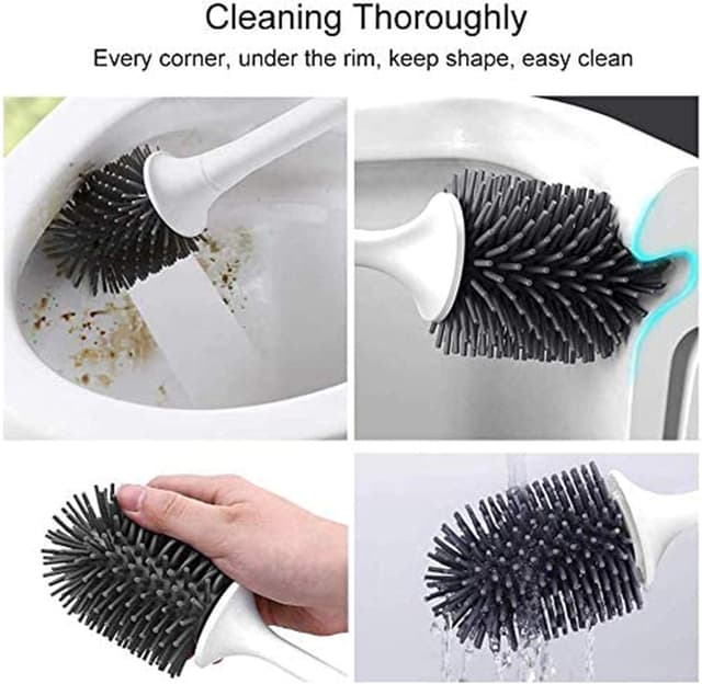 Thumbnail 5 de MEKEET Silicone Toilet Brush with Holder 🚽