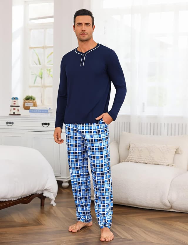 Thumbnail 2 de Demegimi Pijama Hombre Invierno algodón Talla grande