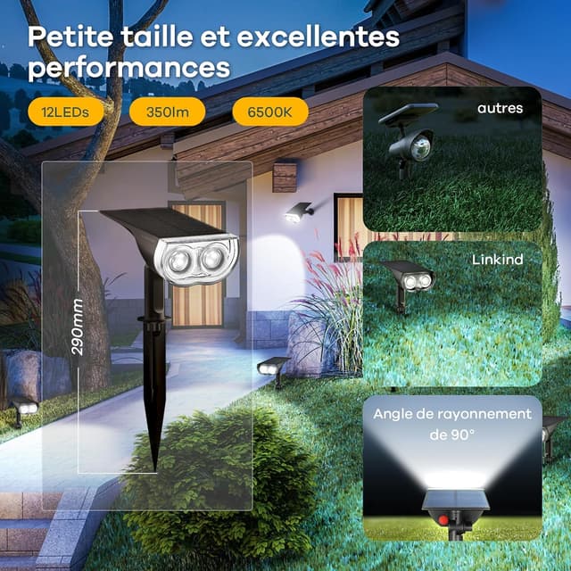 Thumbnail 1 de Linkind StarRayS 6500K spots solaires