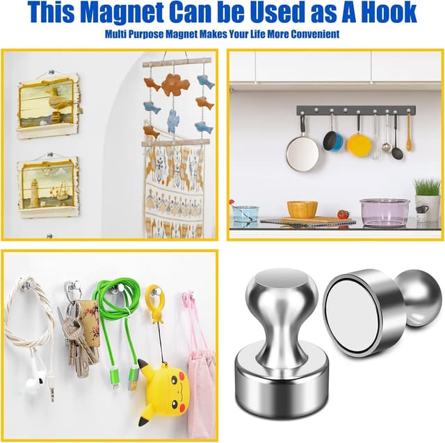 Thumbnail 4 de Fridge Magnets 8 Pack Neodymium 12x16mm