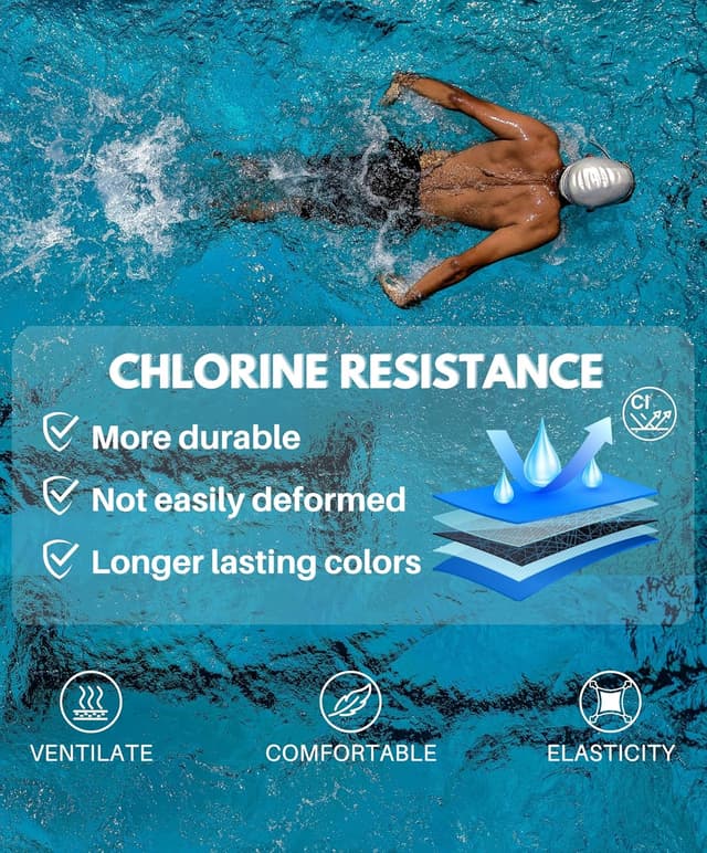 Detalle 2 de AMZSPORT Herren-Badehose kurz mit hydrophober Beschichtung und Kordelzug