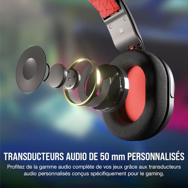 Detalle 2 de Corsair HS35 v2 Carbon wired gaming headset