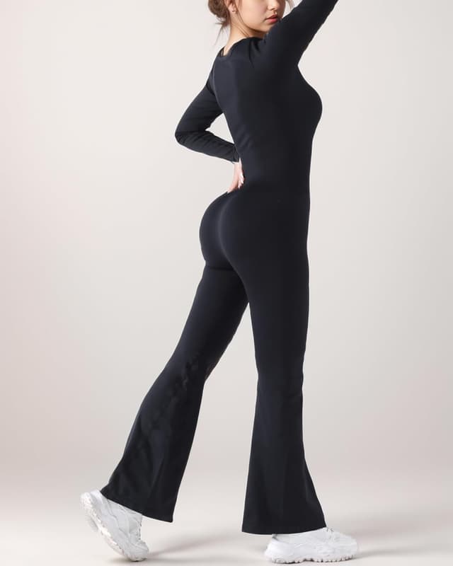 Detalle de Merlvida Sport-Jumpsuit für Damen, nahtlos