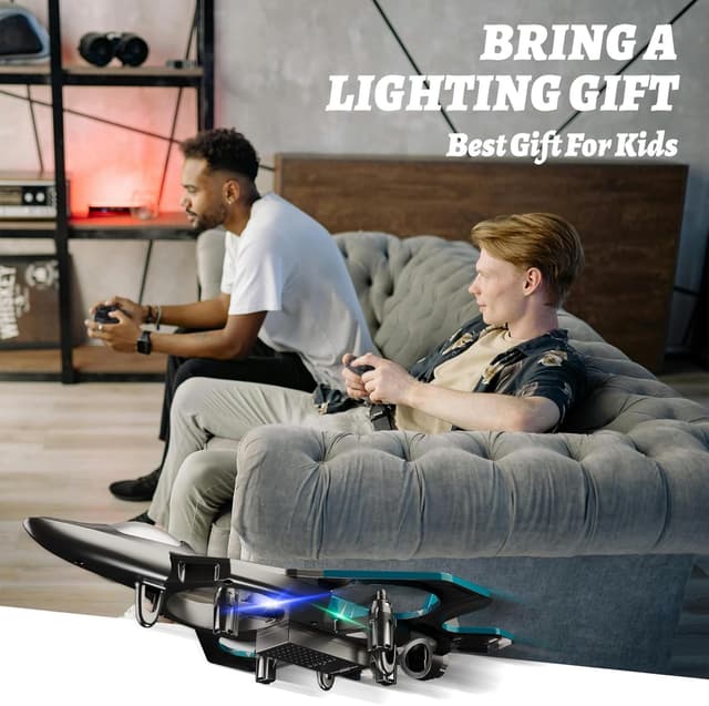 Thumbnail 5 de 4DRC V50 RC plane with 2 batteries and lights ✈