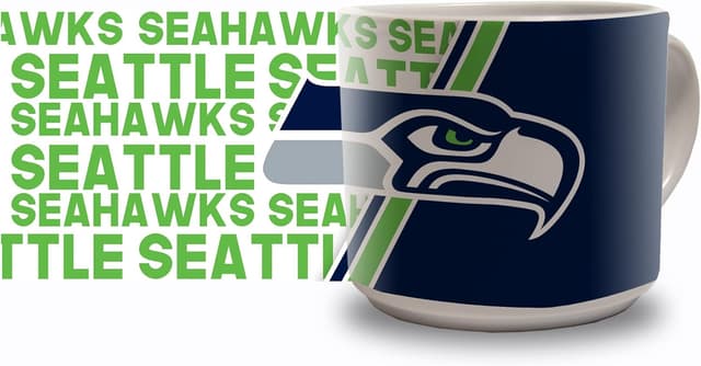 Detalle de Rico Industries NFL Football 14oz Metro Ceramic Coffee Mug (Team Colored)