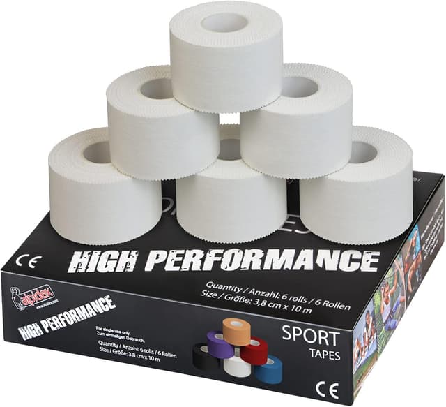 Detalle de ALPIDEX Cinta Adhesiva Deportiva 6 Unidades 3,8 cm x 10 m