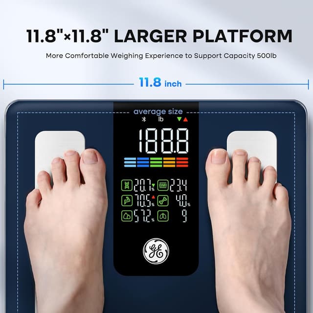 Detalle de GE Smart Scale 500 lb Bluetooth Body Weight Monitor ⚖