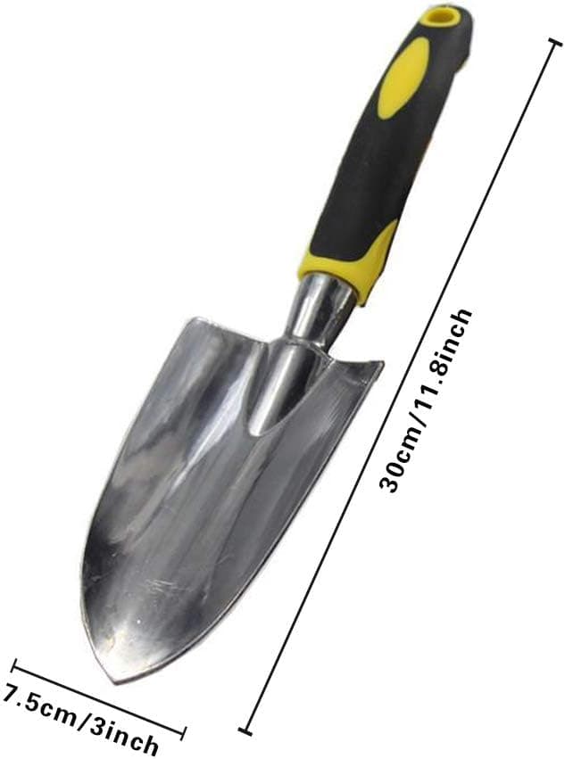 Detalle 2 de Cuayaes kleine Gartenschaufel / Handschaufel (30 cm), gummierter rutschfester Griff