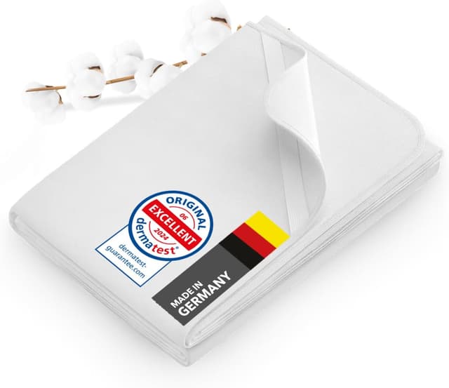 Detalle de Dreamzie Premium Molton Matratzenschoner 90 x 200 cm (Set 2) aus 100% Baumwolle, Oeko-Tex zertifiziert