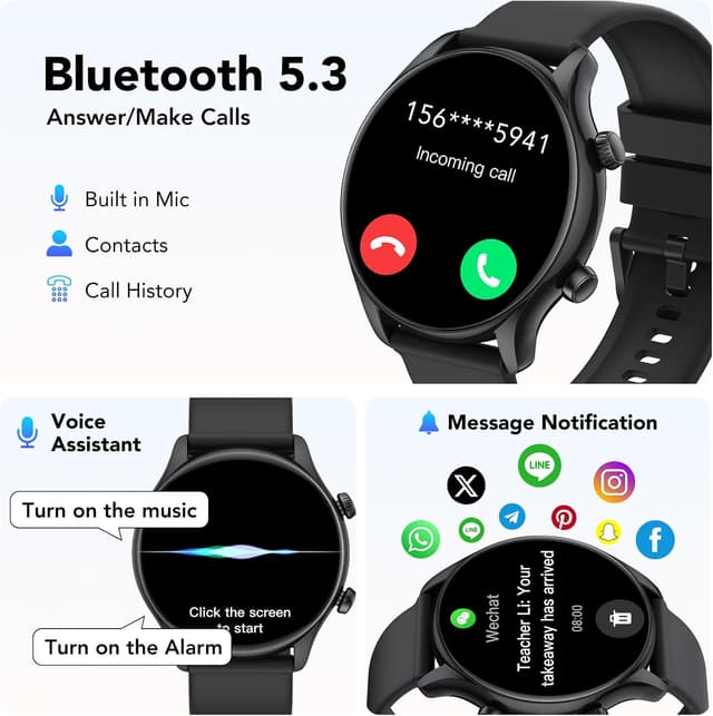 Thumbnail 1 de vamout Reloj Inteligente Homme Femme