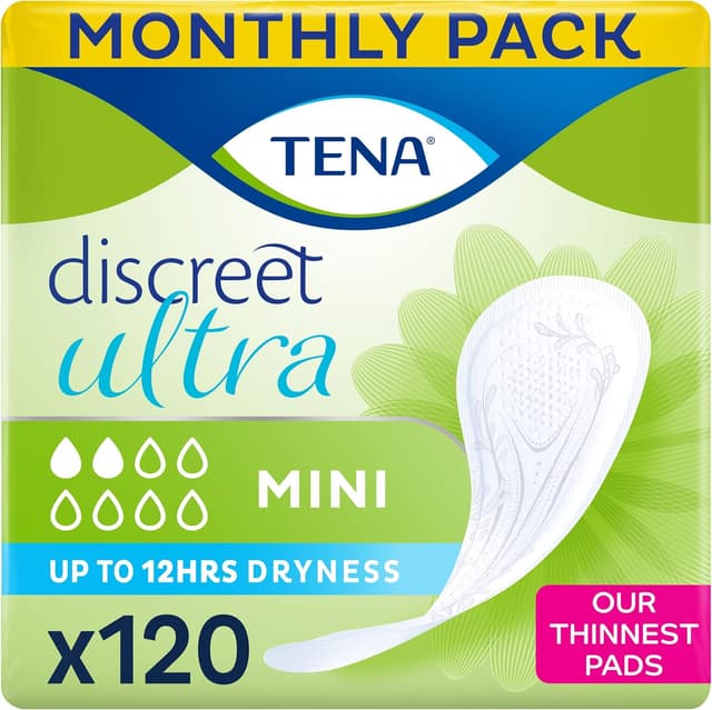 Imagen de TENA Discreet Ultra Mini 120 pads for women 🩺 en OfertitasTOP