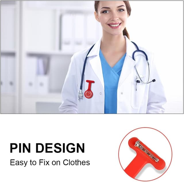 Thumbnail 5 de Vicloon Reloj de Bolsillo enfermera con clip