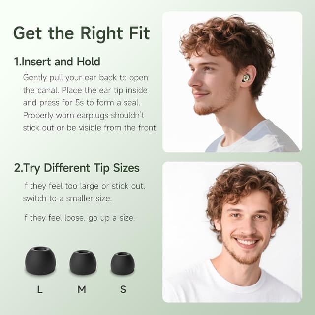 Thumbnail 2 de QWH Ear Plugs for Sleeping 25dB