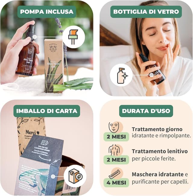 Thumbnail 3 de BIONOBLE Gel Aloe Vera Puro 97% per viso e corpo