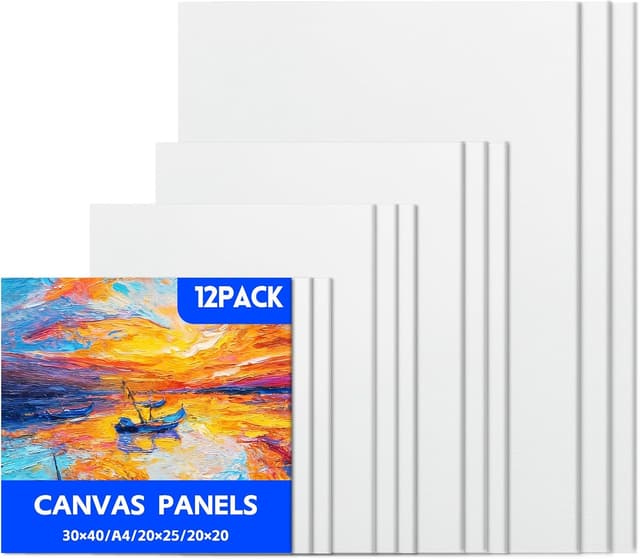 Detalle de RITOLLO Canvas painting panels 12 pack