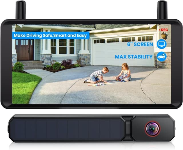 Detalle de AUTO-VOX 6 Inch Solar Backup Camera, 1080P