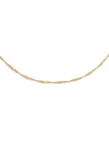 Detalle de SINGULARU Collar Mini Twist 45 cm baño oro