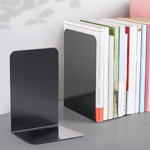 Thumbnail 5 de 8Pcs Black Decorative Metal Book Ends