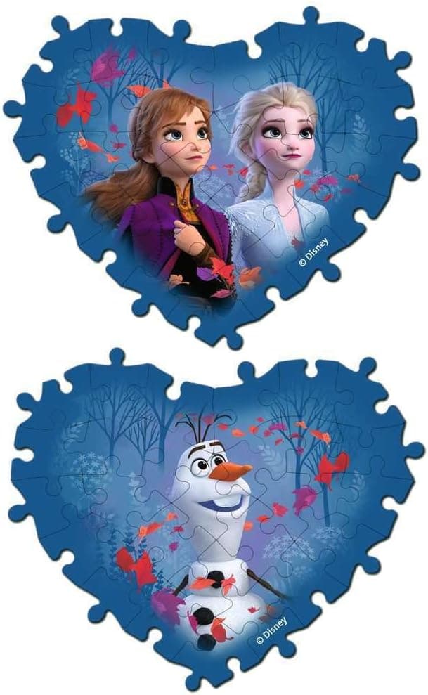 Detalle de Herzschatulle Frozen 2 – Puzzle 3D lumineux en forme de cœur (54 pièces)