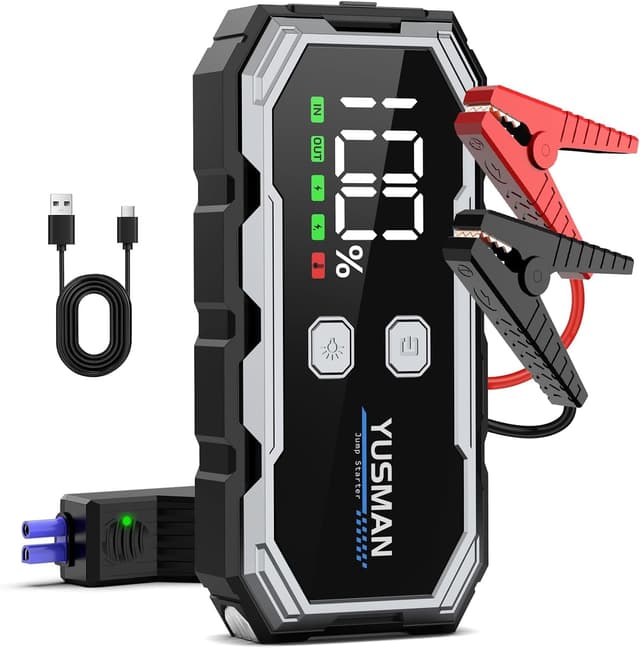 Thumbnail 6 de YUSMAN Jump Starter Power Pack 7000A 12V with LCD Display, Quick Charge 3.0 & LED Light