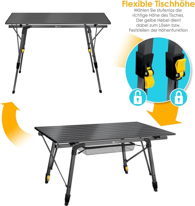 Thumbnail 3 de KESSER Campingtisch faltbar 90x53 cm Holz-Optik