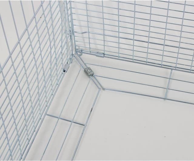 Detalle de Enclos extérieur Kerbl Pet pour jeunes animaux avec barrière anti-évasion – 144 x 112 x 60 cm