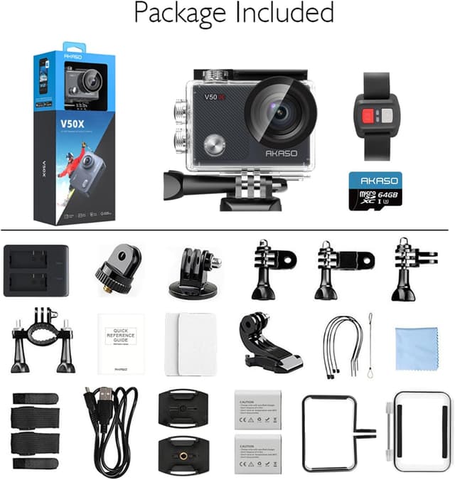 Thumbnail 5 de AKASO V50 X 4K action camera with 64GB