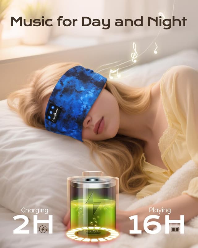 Detalle de MUSICOZY sleep headphones with 16 hours