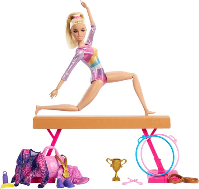 Thumbnail 4 de Barbie HRG52 - Muñeca Gimnasta con Set y Accesorios 🤸♀