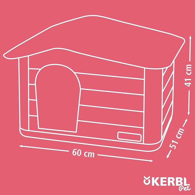 Thumbnail 5 de Kerbl Pet 81341 Casa para gatos Paola Eco 60×51×41 cm 🐱