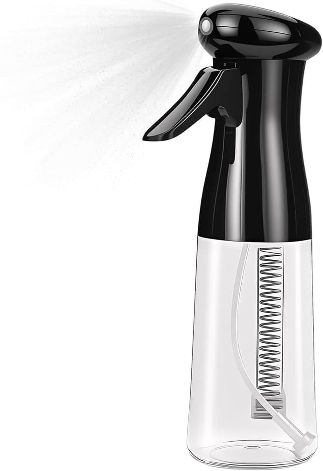 Detalle de SALONKEY kontinuierliche Wassersprühflasche mit Feinnebel-Düse (0,3 mm) – nachfüllbar, auslaufsicher 360°