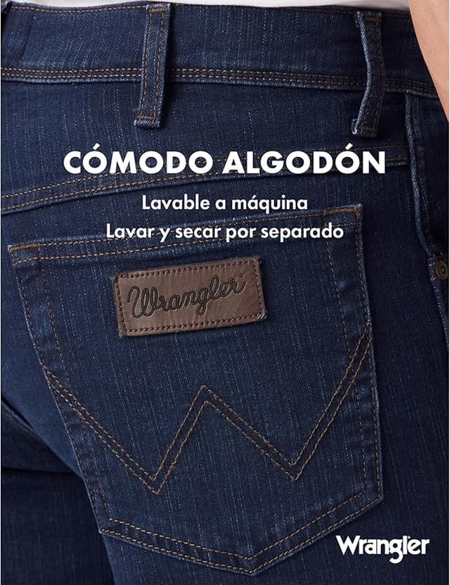 Detalle 1 de Wrangler Texas pantalones hombre 36W 30L azul