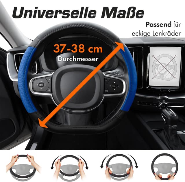 Thumbnail 3 de Upgrade4cars D-Form Lenkradbezug Blau