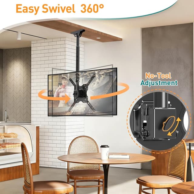 Detalle de ELIVED Ceiling TV Bracket 1M height