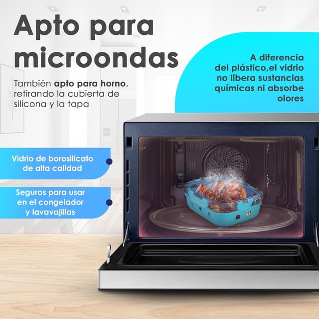 Thumbnail 4 de NAVERIT | Set de 3 Tupper Herméticos de Cristal 🍽