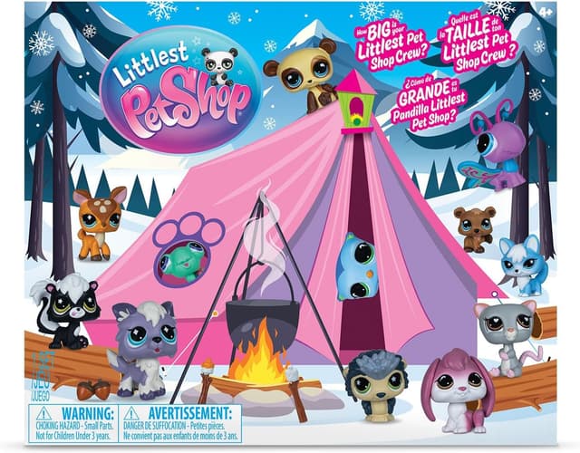 Detalle de Littlest Pet Shop Cozy Campfire Play Pack (Series 4, Gen 7) Bobble Head Hedgehog Figure Set