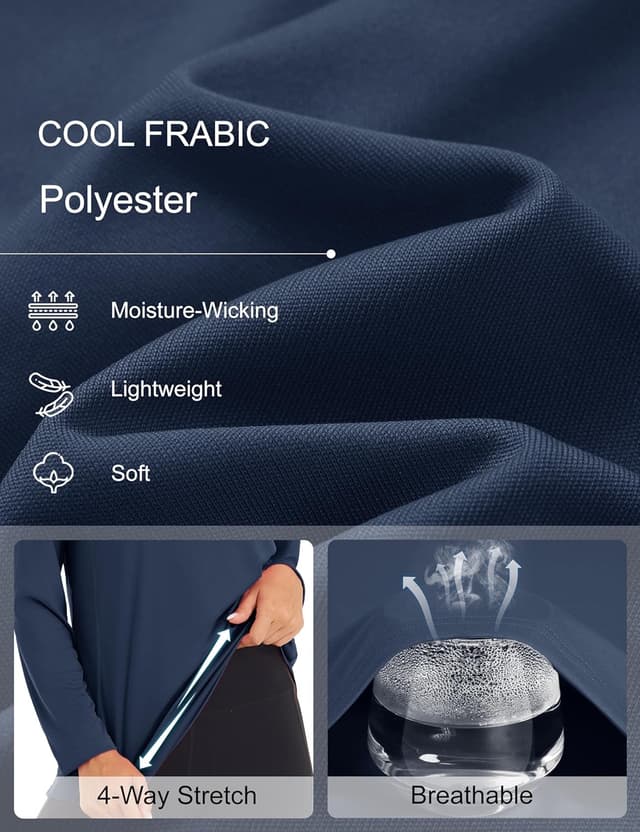 Detalle 2 de MAGCOMSEN Women's 1/4 Zip UPF50+ Shirt