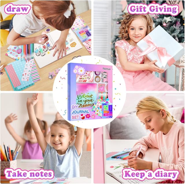 Thumbnail 1 de Nsrzua DIY Journal Kit for Girls 8-14 📒