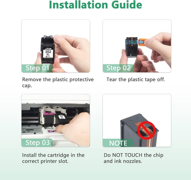 Thumbnail 6 de LIFOR 302XL remanufactured ink cartridges 2-pack 🖨
