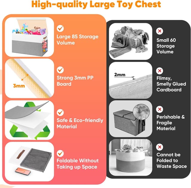 Thumbnail 4 de Mabahoo Large Toy Box 25"