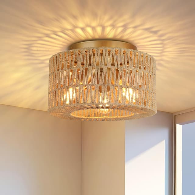 Detalle de FRIDEKO HOME Deckenlampe Boho 3-flammig